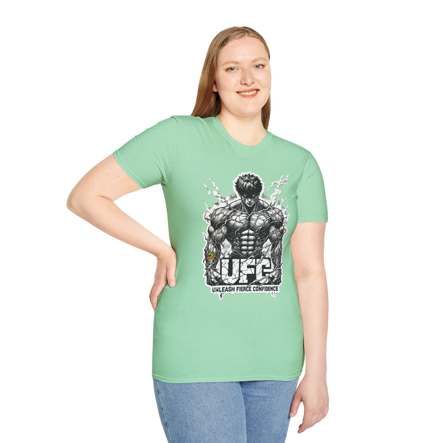 UFC T Shirt | Unleash Fierce Confidence | UFC Tee with Baki Anime Inspiration for Athletes