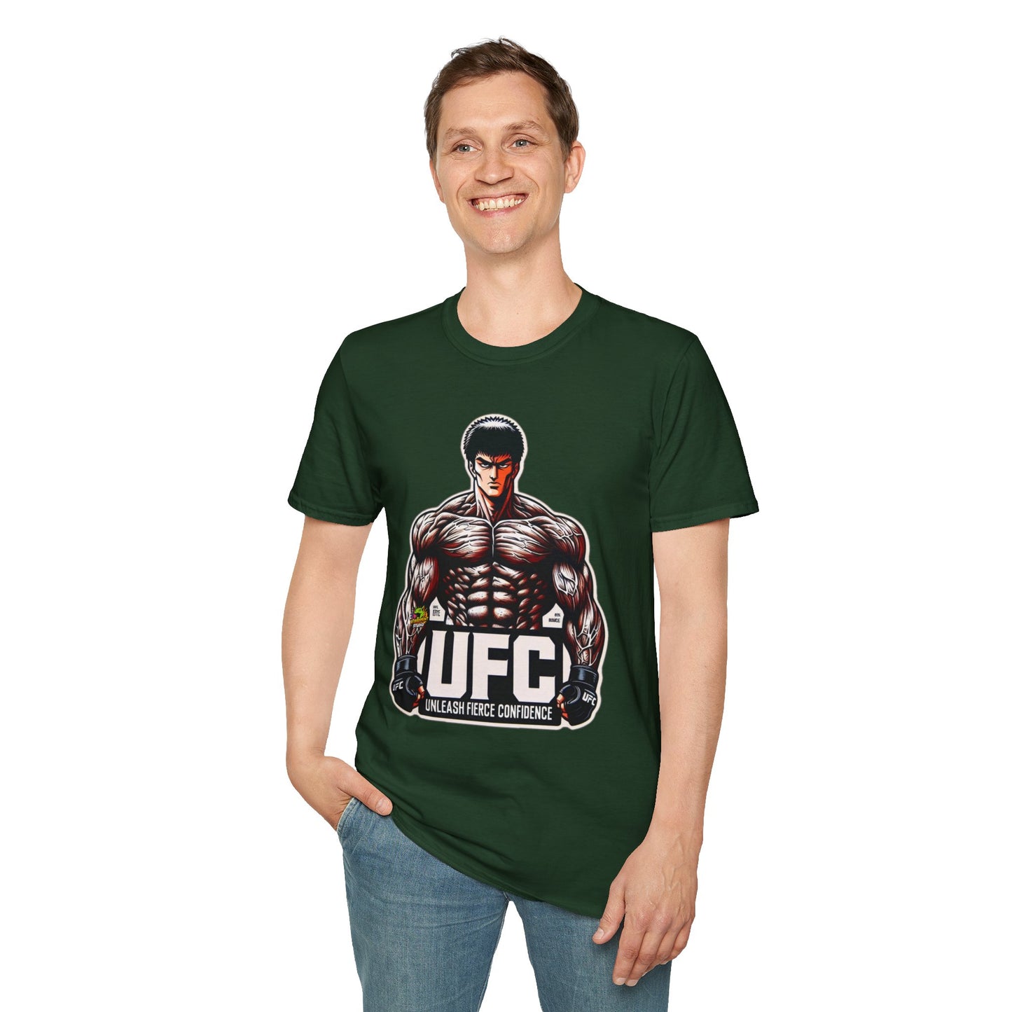 UFC T Shirt | Unleash Fierce Confidence | UFC Tee with Baki Anime Inspiration for Athletes