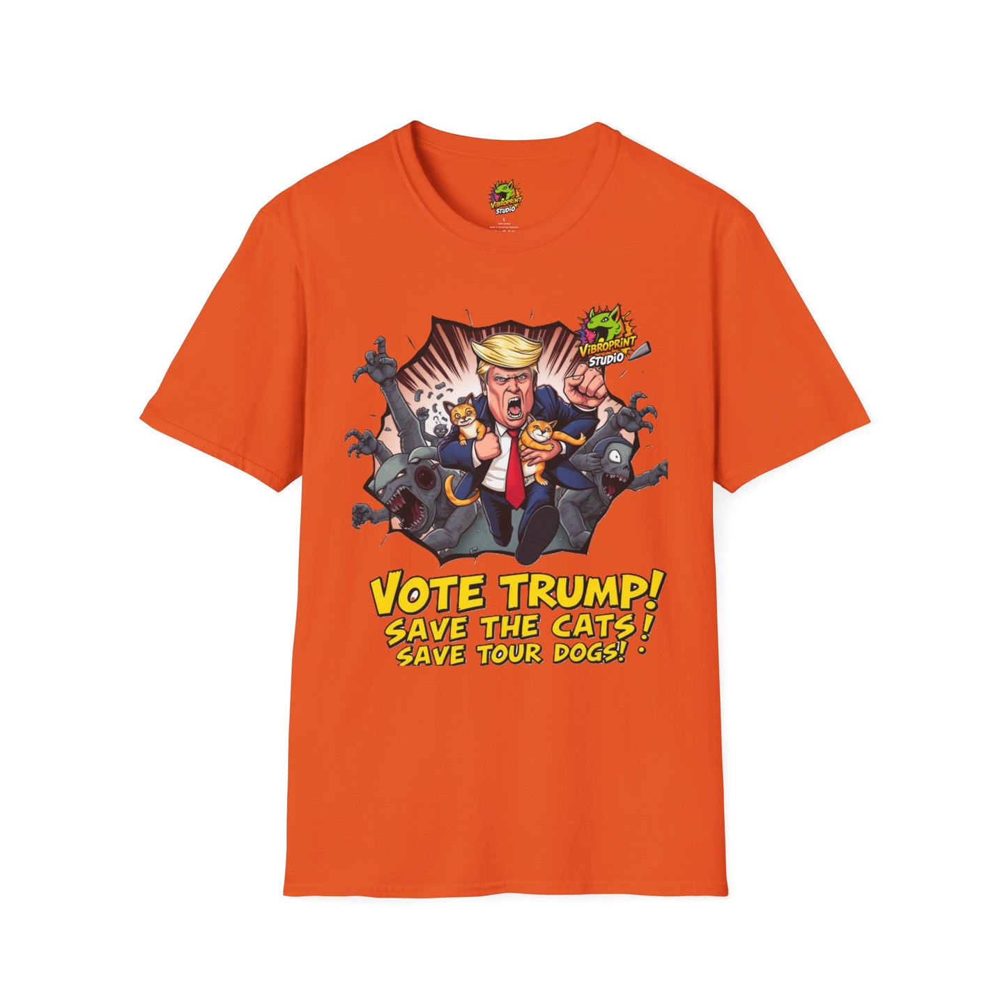 | - They're Eating the Dogs Tee | Trump Election Satire Shirt | Funny Political Graphic Tee - premium material. limited stock. Order yours now and stand out with this exclusive piece!