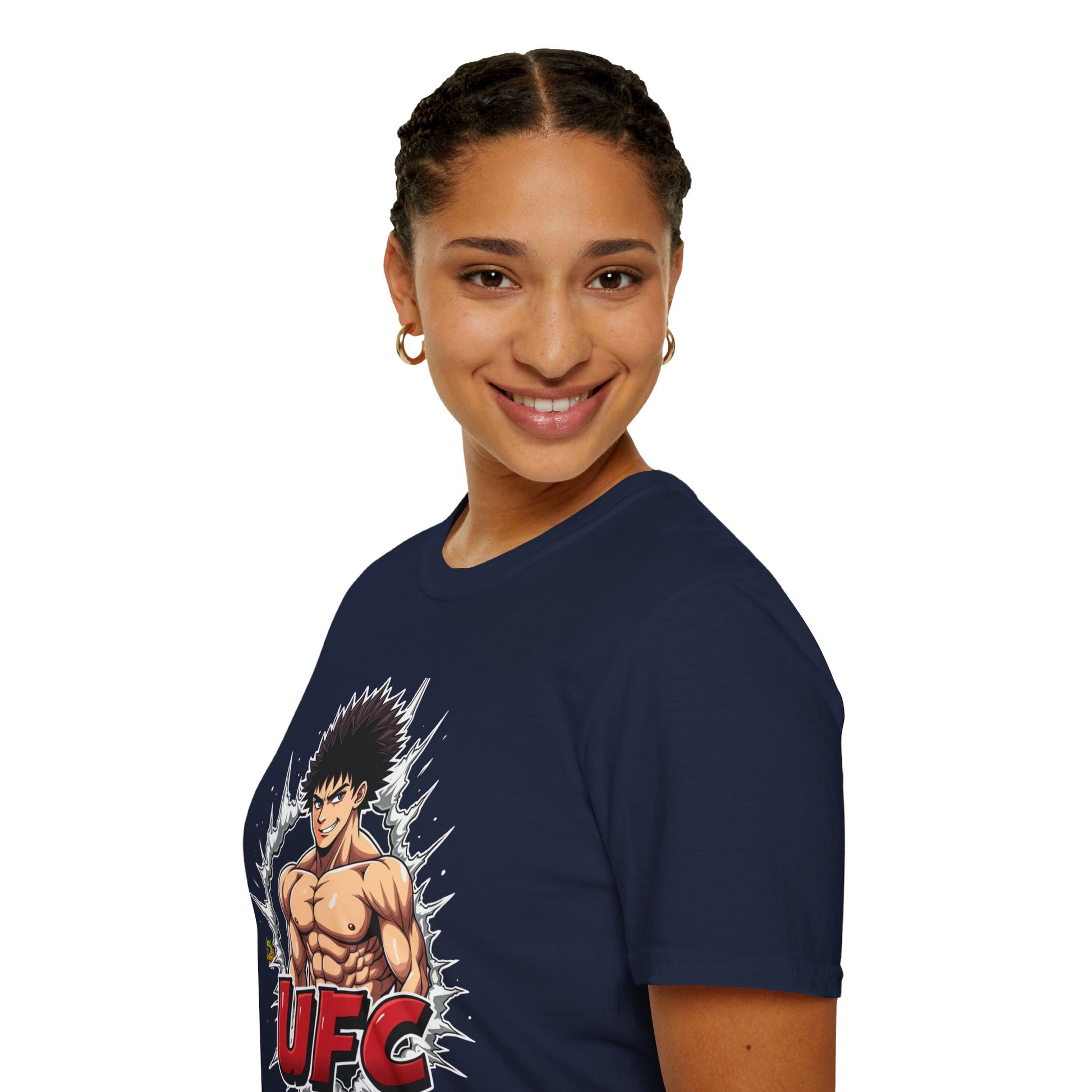 Shirt - UFC T Shirt | Unleash Fierce Confidence | Motivational UFC Tee with Baki Anime Elements - premium material. limited stock. Order yours now and stand out with this exclusive piece!