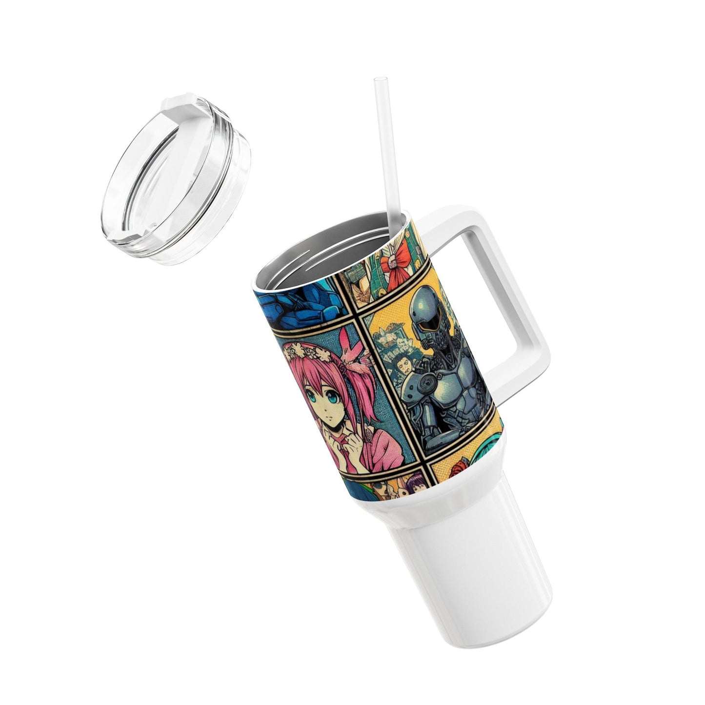 Cartoon - Stanley cup | Geeky Anime Drinkware | Colorful Cartoon Tumbler for Fans - premium material. perfect gift idea. Order yours now and stand out with this exclusive piece!