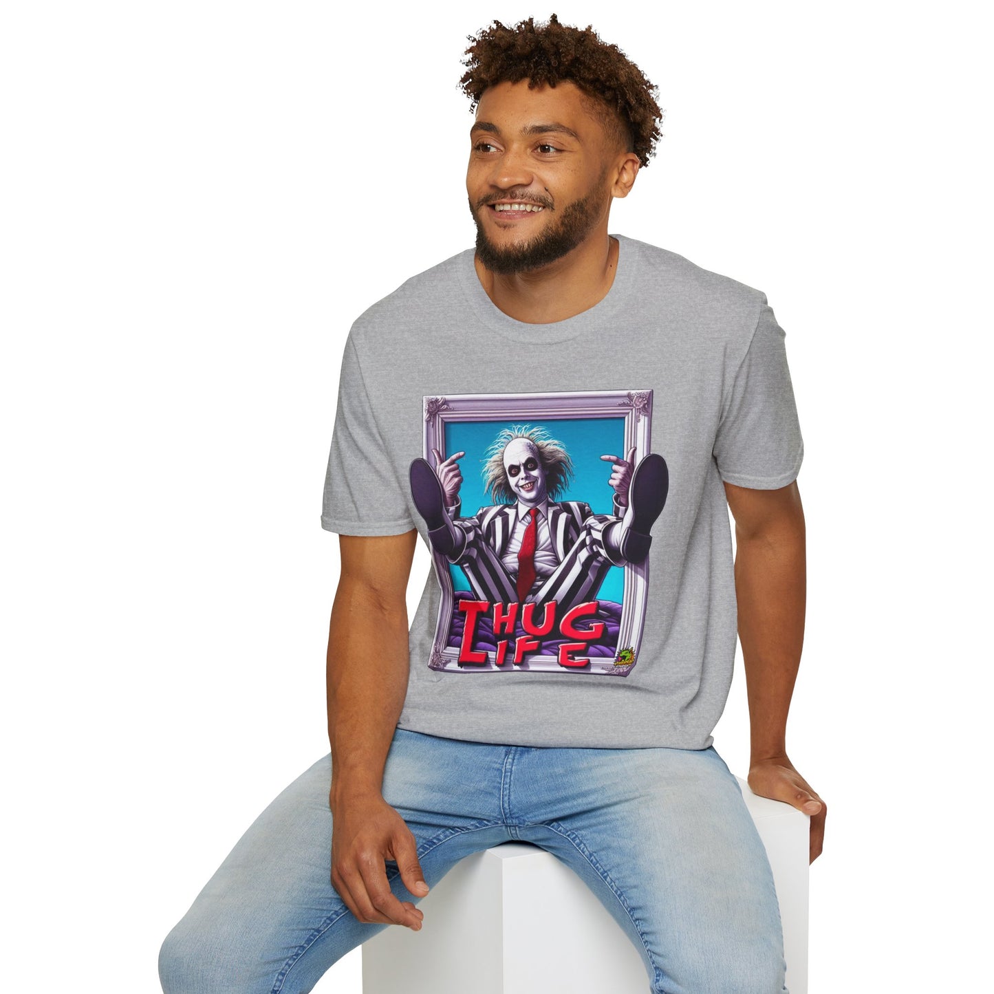 high-quality - Beetlejuice Shirt | Thug Life Halloween Graphic T-Shirt | Funny Beetlejuice Tee - custom-made. limited stock. Order yours now and stand out with this exclusive piece!