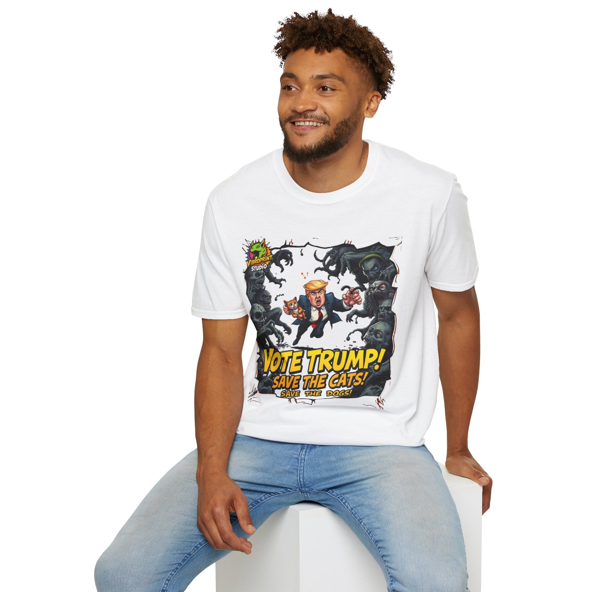 Tee - They're Eating the Dogs Tee | Satire Trump Election Shirt | Funny Meme Graphic T-Shirt - custom-made. perfect gift idea. Order yours now and stand out with this exclusive piece!