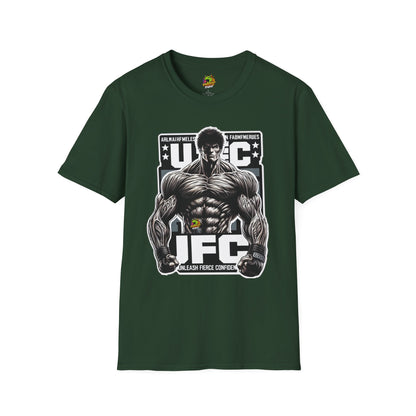 | - UFC T Shirt | Unleash Fierce Confidence | UFC Tee with Baki Anime Strength for Fitness Enthusiasts - custom-made. limited stock. Order yours now and stand out with this exclusive piece!