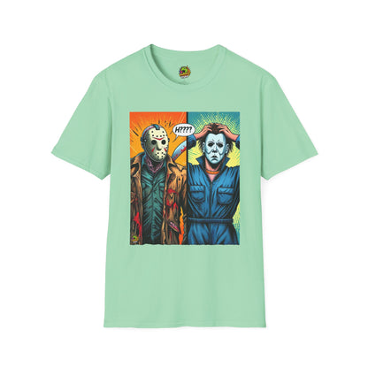 Tee - Jason Voorhees & Michael Myers Shirt | Funny Halloween Picnic Tee - premium material. limited stock. Order yours now and stand out with this exclusive piece!