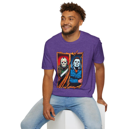 Michael Myers Vintage Tee | Jason Voorhees Funny Picnic Scene