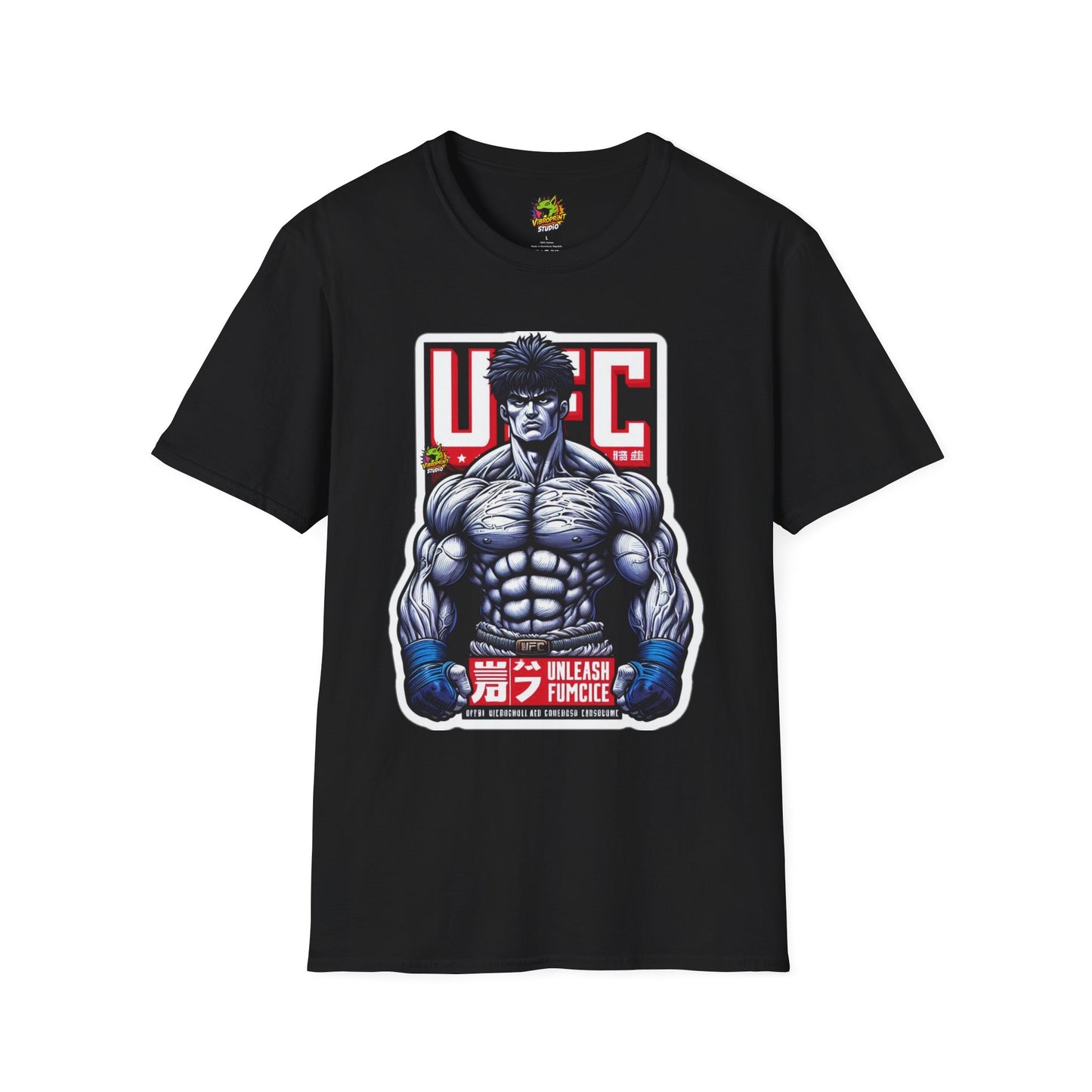 UFC T Shirt | Unleash Fierce Confidence | Motivational UFC Tee with Baki Anime Strength - High Quality Image