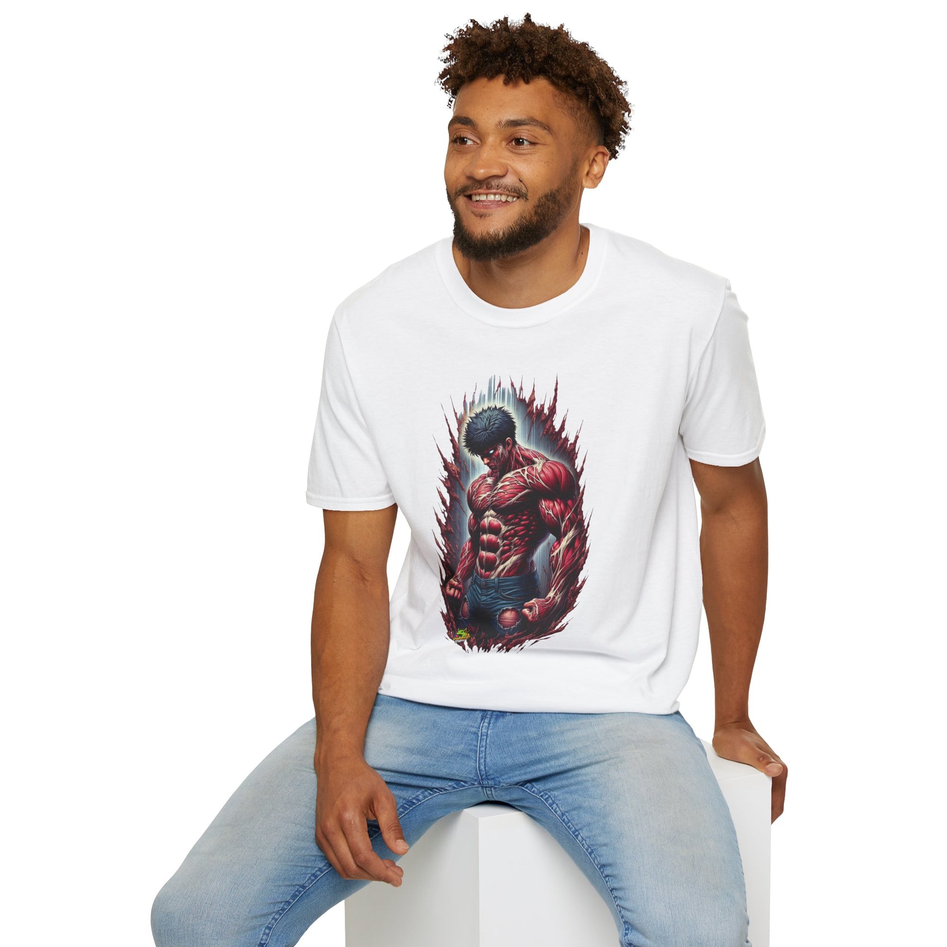 with - UFC T Shirt | Unleash Fierce Confidence | UFC Tee with Baki Anime Influence for Gym Lovers - custom-made. limited stock. Order yours now and stand out with this exclusive piece!