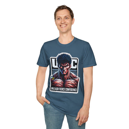 UFC T Shirt | Unleash Fierce Confidence | UFC Tee with Baki Anime Strength