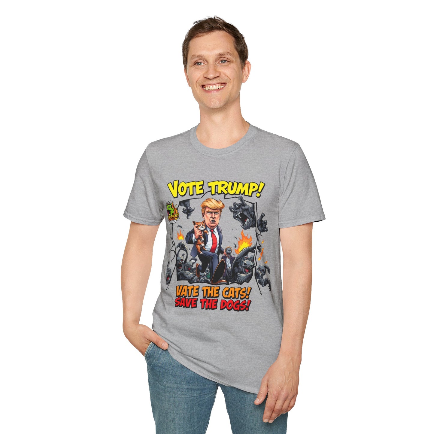 They're Eating the Dogs Tee | Satire Trump Election T-Shirt | Funny Political Graphic Te