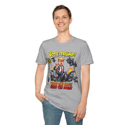 They're Eating the Dogs Tee | Satire Trump Election T-Shirt | Funny Political Graphic Te