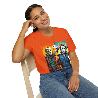 Jason Voorhees & Michael Myers Shirt | Funny Halloween Picnic Tee