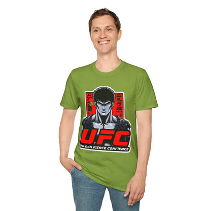 UFC T Shirt | Unleash Fierce Confidence | UFC Tee with Baki Anime Style