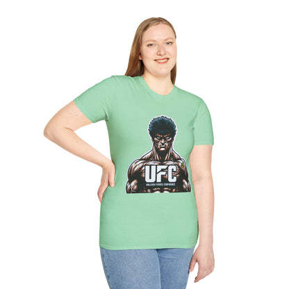 UFC T Shirt | Unleash Fierce Confidence | UFC Tee with Baki Anime Motivation for Fitness