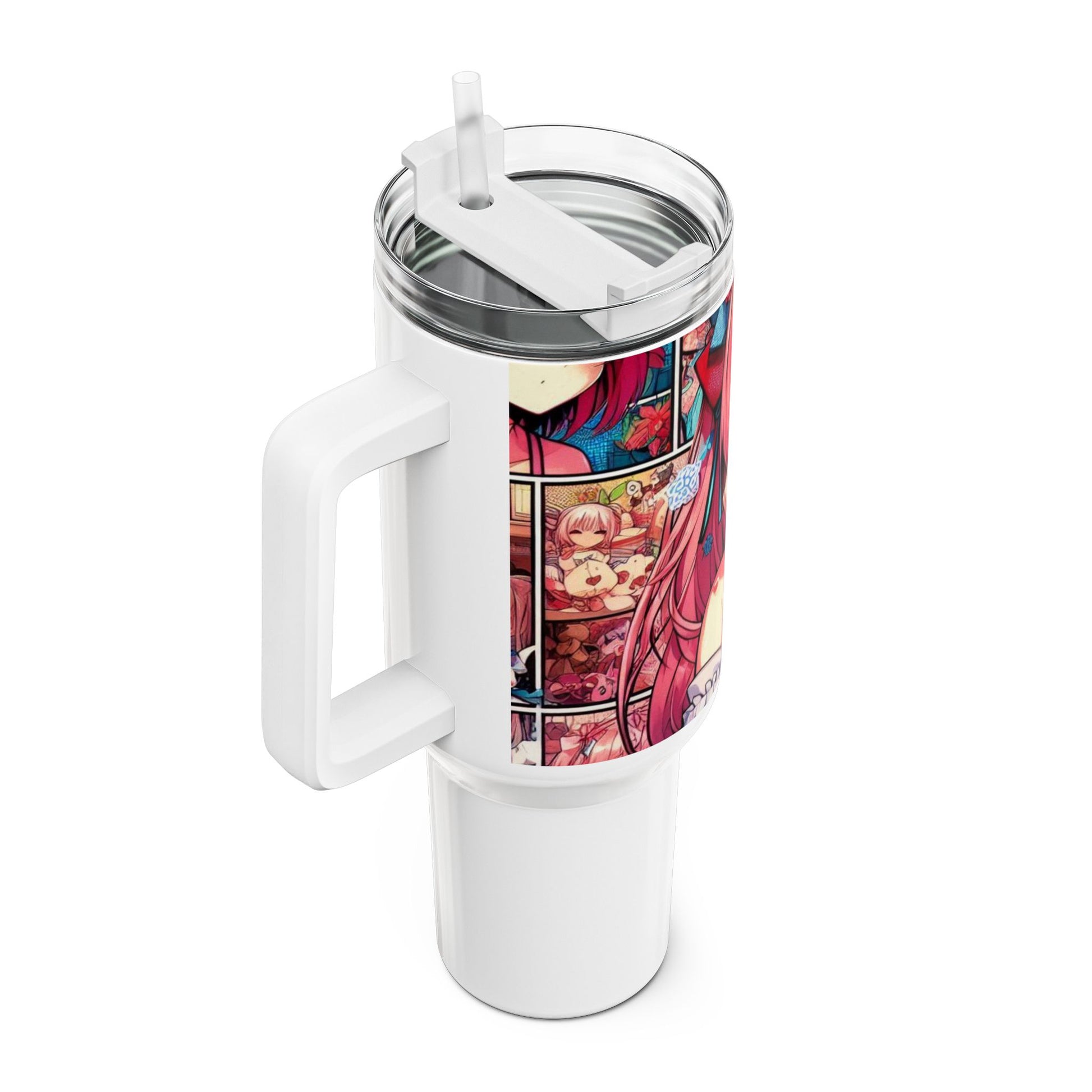 Colorful - Stanley Tumbler | Comics and Anime Fans Drinkware | Colorful Geek Tumbler - premium material. limited stock. Order yours now and stand out with this exclusive piece!