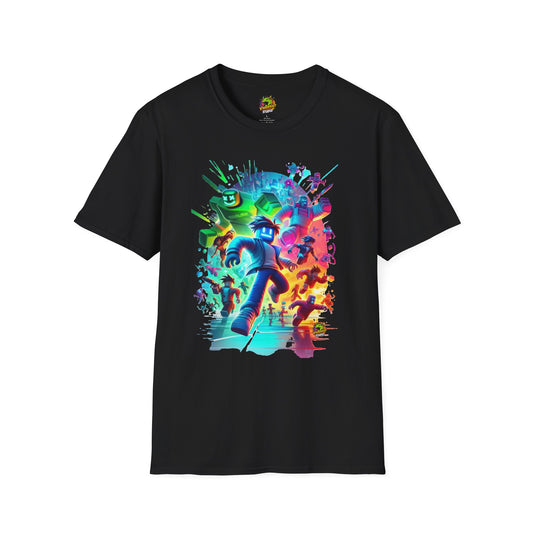 Cool Roblox Avatar T-Shirt for Kids | Roblox Graphic Tee | Roblox Inspired Clothing for Boys & Girls | Fun Roblox Gift - High Quality Image