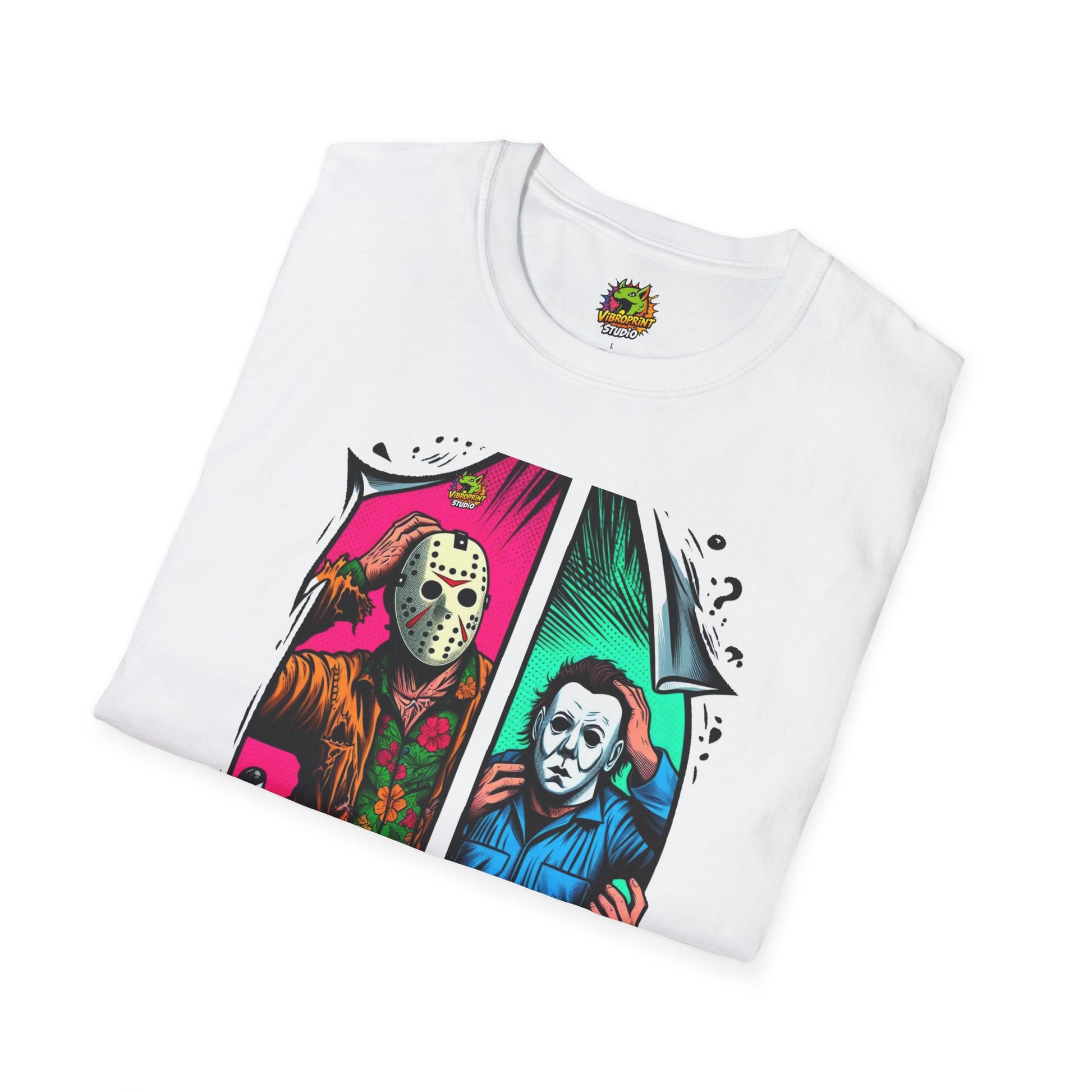 Scene - Michael Myers Vintage Shirt | Jason Voorhees Funny Picnic Scene Tee - custom-made. perfect gift idea. Order yours now and stand out with this exclusive piece!