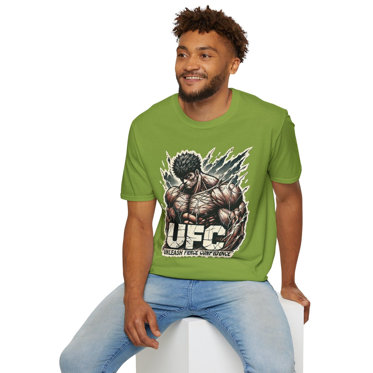 UFC T Shirt | Unleash Fierce Confidence | Motivational UFC Tee with Baki Anime Influence