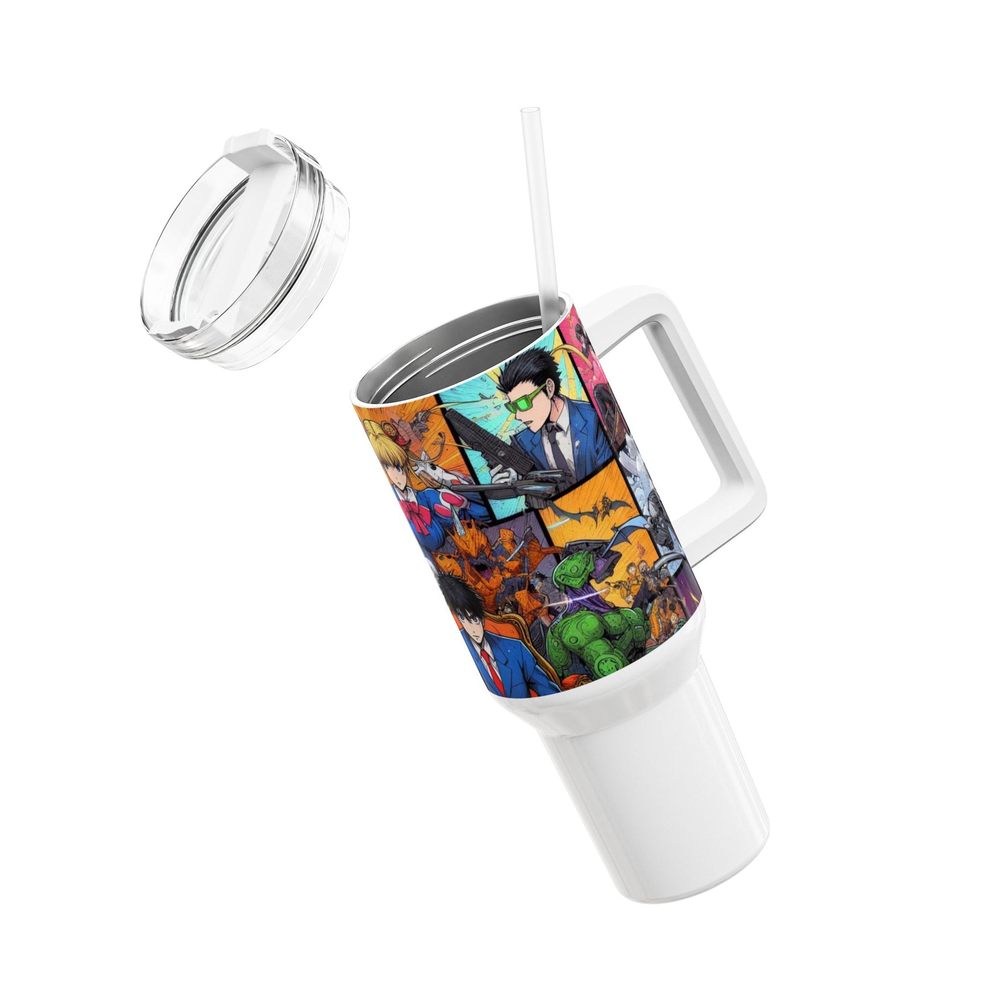 | - Stanley Tumbler | Geeky Drinkware for Anime Fans | Colorful Cartoon Tumbler for Gamers - custom-made. perfect gift idea. Order yours now and stand out with this exclusive piece!