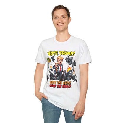 They're Eating the Dogs Tee | Satire Trump Election T-Shirt | Funny Political Graphic Te