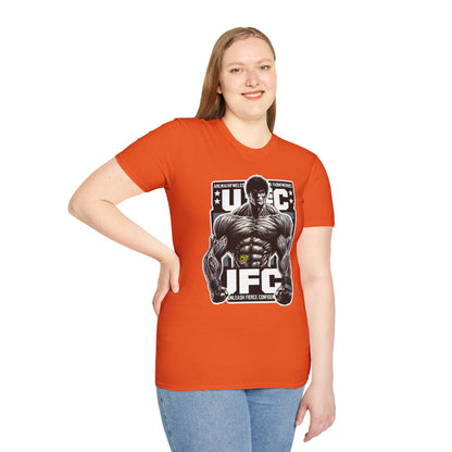 UFC T Shirt | Unleash Fierce Confidence | UFC Tee with Baki Anime Strength for Fitness Enthusiasts