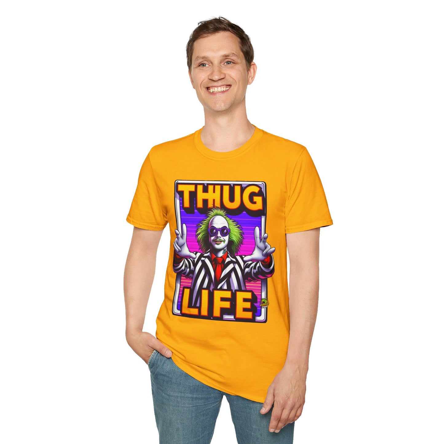 Tee - Beetlejuice Shirt | Funny Thug Life Halloween Tee | Classic Beetlejuice Graphic T-Shirt - custom-made. limited stock. Order yours now and stand out with this exclusive piece!