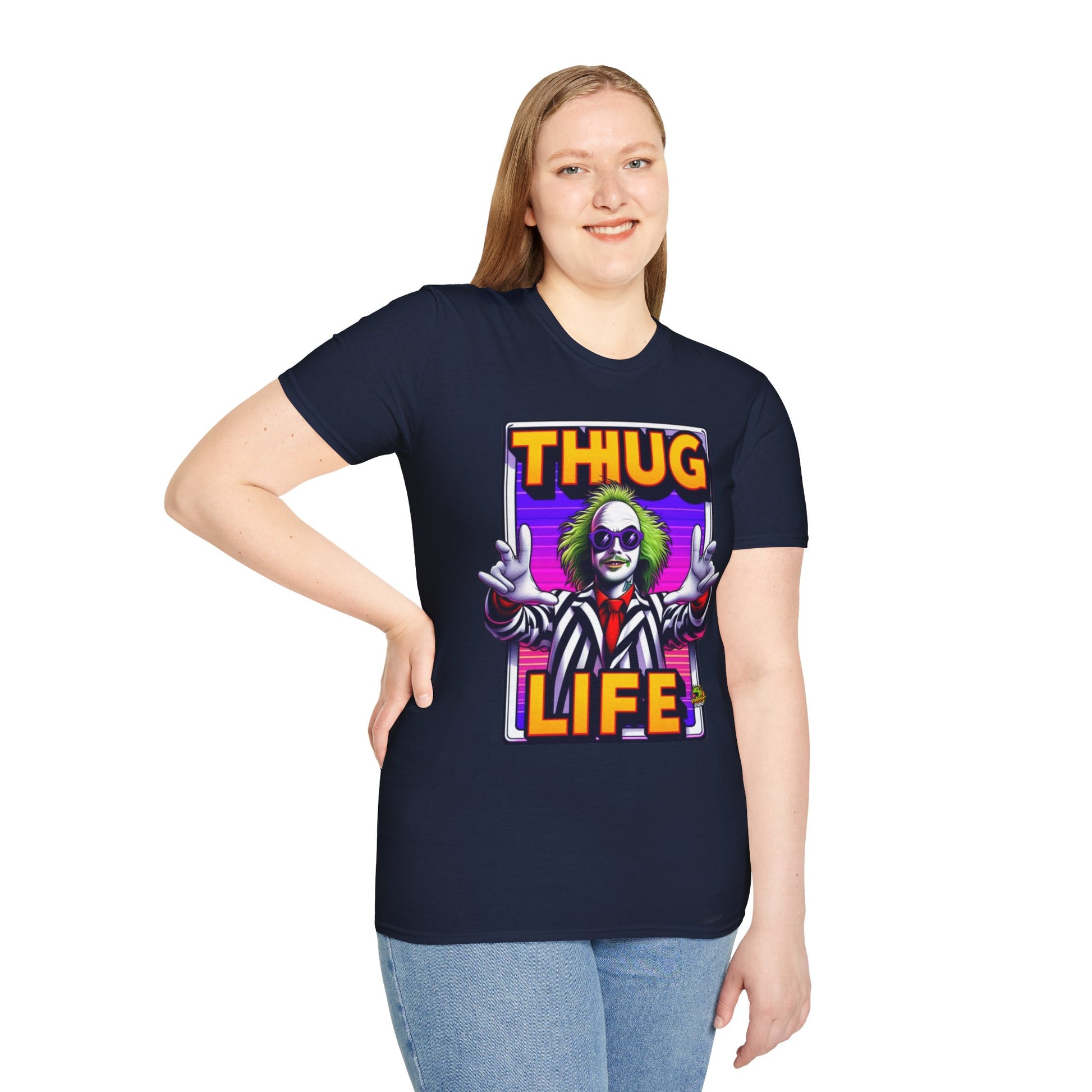 Funny - Beetlejuice Shirt | Funny Thug Life Halloween Tee | Classic Beetlejuice Graphic T-Shirt - premium material. perfect gift idea. Order yours now and stand out with this exclusive piece!