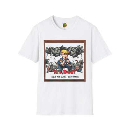 | - They're Eating the Dogs Shirt | Trump Election Meme Graphic Tee | Political Satire T-Shirt - custom-made. perfect gift idea. Order yours now and stand out with this exclusive piece!