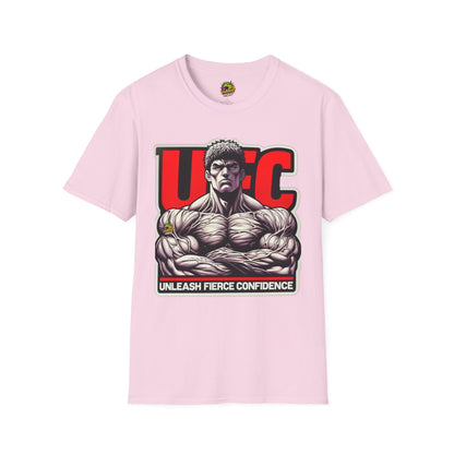 Fitness - UFC T Shirt | Unleash Fierce Confidence | UFC Tee with Baki Anime Strength for Fitness Fans - custom-made. limited stock. Order yours now and stand out with this exclusive piece!