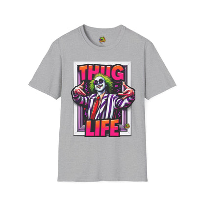 Beetlejuice - Beetlejuice Shirt | Spooky Thug Life Tee | Beetlejuice Graphic T-Shirt for Halloween - custom-made. perfect gift idea. Order yours now and stand out with this exclusive piece!