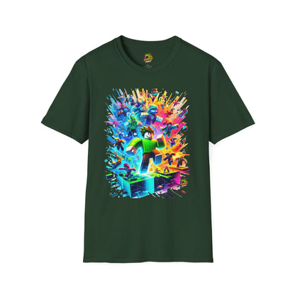 product - Cool Roblox Gamer Tee for Boys & Girls | Roblox Adventure Shirt | Roblox Graphic T-Shirt | Fun Gift for Roblox Lovers - custom-made. perfect gift idea. Order yours now and stand out with this exclusive piece!