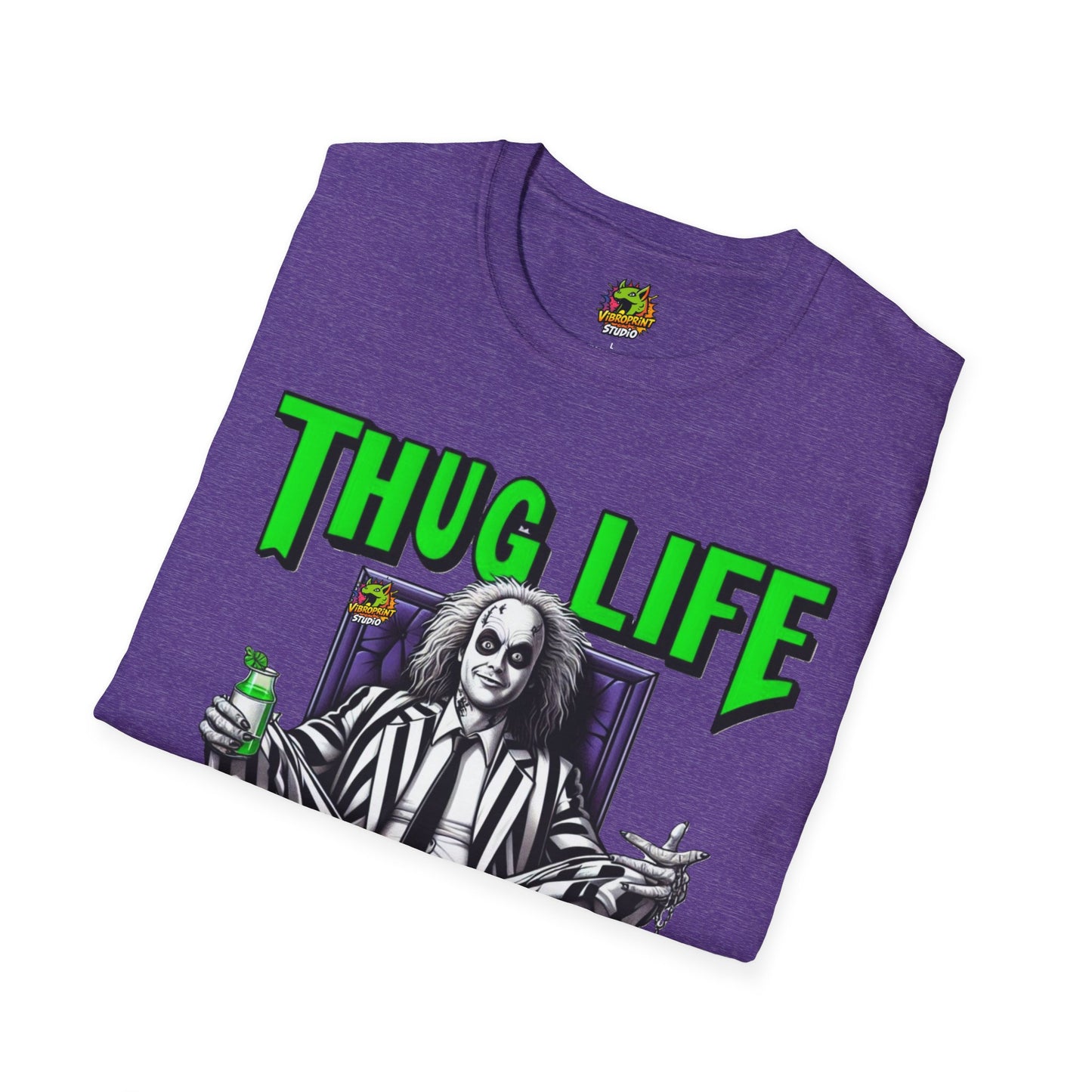 Tee - Beetlejuice Shirt | Thug Life Halloween T-Shirt | Creepy Beetlejuice Graphic Tee - premium material. perfect gift idea. Order yours now and stand out with this exclusive piece!