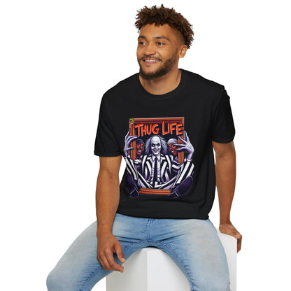 | - Beetlejuice Shirt | Thug Life Graphic Tee | Funny Halloween Beetlejuice T-Shirt - custom-made. perfect gift idea. Order yours now and stand out with this exclusive piece!