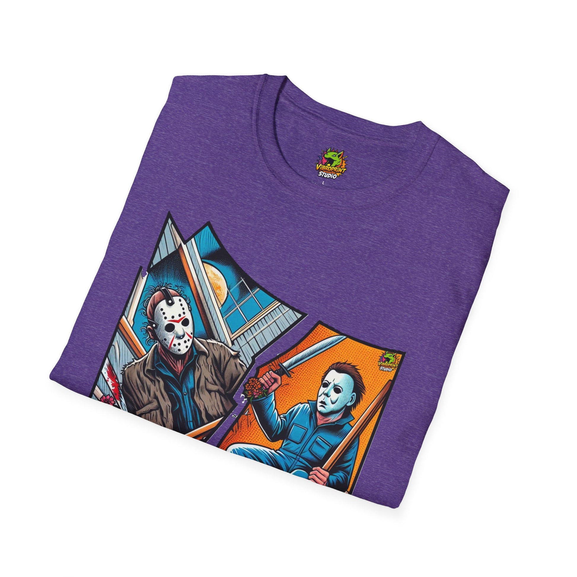 product - Michael Myers Vintage Shirt | Jason & Michael Halloween Picnic Tee - premium material. perfect gift idea. Order yours now and stand out with this exclusive piece!