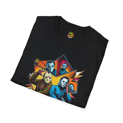 | - Jason Voorhees & Michael Myers Shirt | Funny Halloween Horror Tee - custom-made. limited stock. Order yours now and stand out with this exclusive piece!