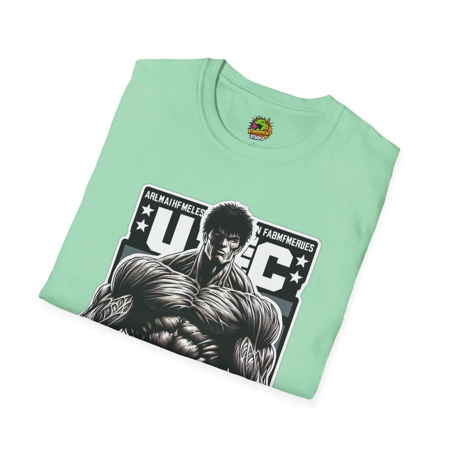 UFC T Shirt | Unleash Fierce Confidence | UFC Tee with Baki Anime Strength for Fitness Enthusiasts