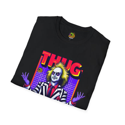 Shirt - Beetlejuice Shirt | Halloween Thug Life Tee | Classic Beetlejuice Graphic T-Shirt - premium material. limited stock. Order yours now and stand out with this exclusive piece!