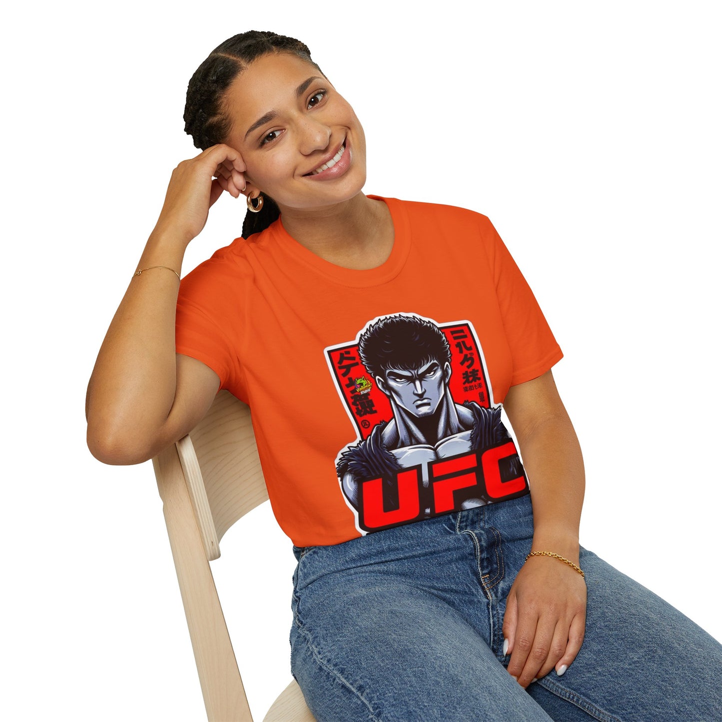 UFC T Shirt | Unleash Fierce Confidence | UFC Tee with Baki Anime Style