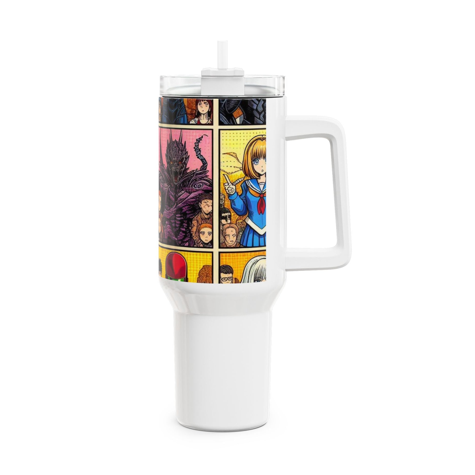 and - Stanley Tumbler | Comics and Anime Themed Tumbler for Geeks | Colorful Geek Drinkware - premium material. limited stock. Order yours now and stand out with this exclusive piece!