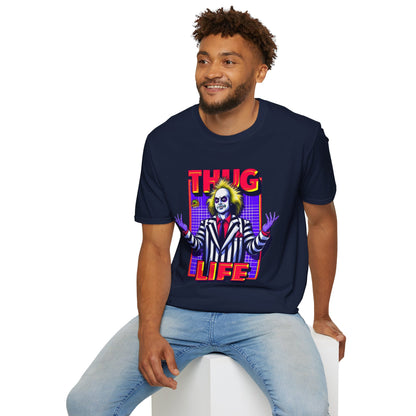 Halloween - Beetlejuice Shirt | Halloween Thug Life Tee | Classic Beetlejuice Graphic T-Shirt - premium material. limited stock. Order yours now and stand out with this exclusive piece!