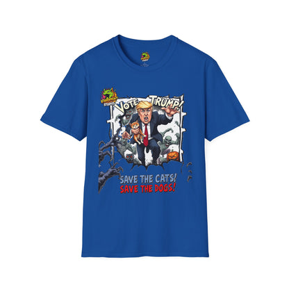 | - They're Eating the Dogs Tee | Funny Trump Graphic T-Shirt | Election Satire Shirt - custom-made. perfect gift idea. Order yours now and stand out with this exclusive piece!