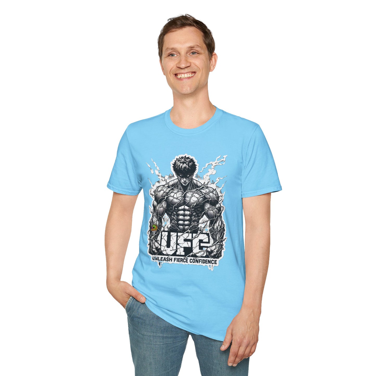 UFC T Shirt | Unleash Fierce Confidence | UFC Tee with Baki Anime Inspiration for Athletes