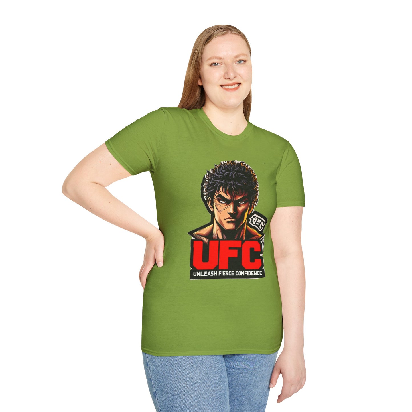 UFC T Shirt | Unleash Fierce Confidence | Motivational UFC Tee with Baki Anime Elements