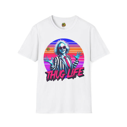 Tee - Beetlejuice Shirt | Thug Life Halloween Tee | Classic Beetlejuice Graphic Shirt - premium material. limited stock. Order yours now and stand out with this exclusive piece!