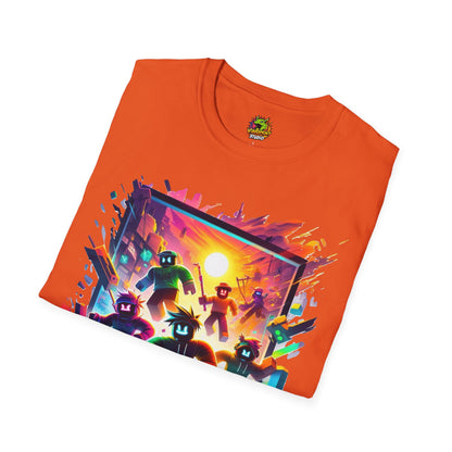 Roblox Adventure T-Shirt for Boys & Girls | Roblox Graphic Tee | Roblox Kids Clothing | Great Roblox Gift