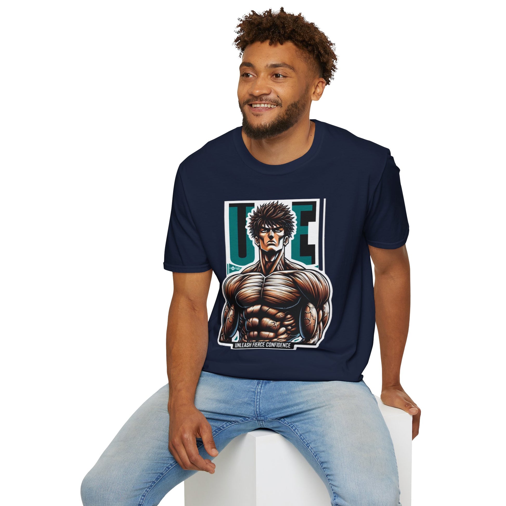 spooky season fashion - UFC T Shirt | Unleash Fierce Confidence | UFC Tee Inspired by Baki Anime and Gym Culture - unique graphic tee. perfect Halloween gift for fans of horror culture. Order yours now and stand out with this exclusive piece!