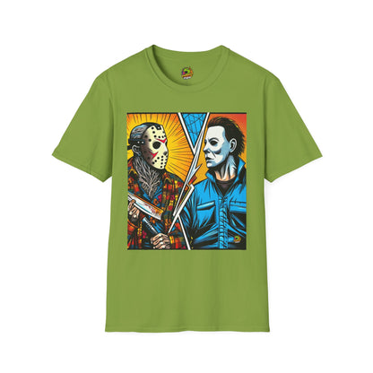 product - Jason & Michael Halloween Shirt | Funny Vintage Horror Tee - premium material. limited stock. Order yours now and stand out with this exclusive piece!