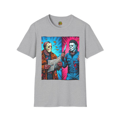 Tee - Michael Myers Vintage Tee | Jason Voorhees Funny Halloween Picnic Shirt - premium material. perfect gift idea. Order yours now and stand out with this exclusive piece!