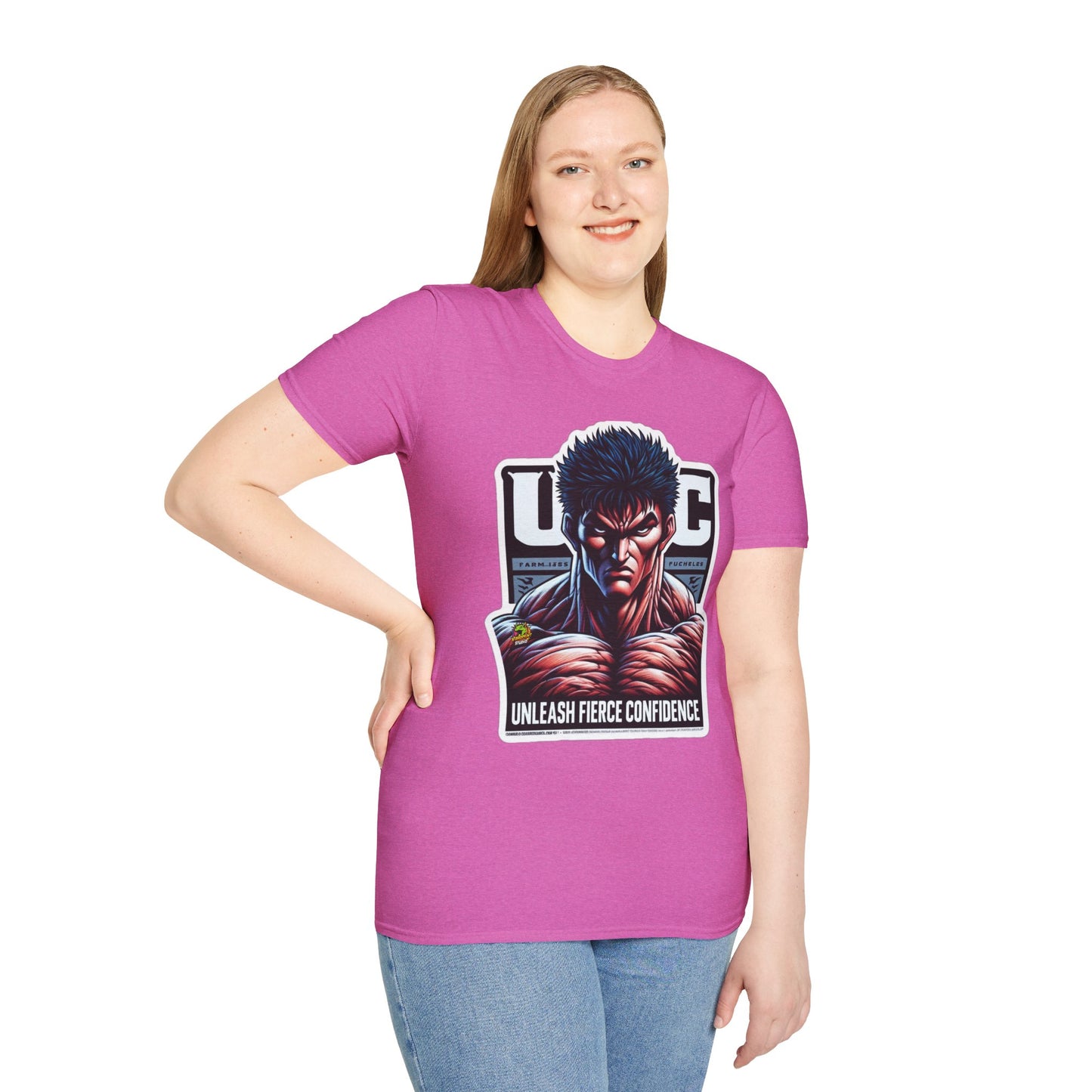 UFC T Shirt | Unleash Fierce Confidence | UFC Tee with Baki Anime Strength