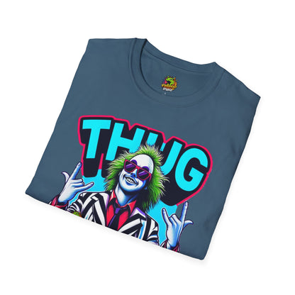 | - Beetlejuice Shirt | Thug Life Halloween Graphic Tee | Spooky Beetlejuice T-Shirt - premium material. limited stock. Order yours now and stand out with this exclusive piece!